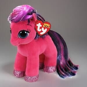NWT TY Beanie Boos Ruby My Little Pony Pink Horse Plush Stuffed Animal 7"